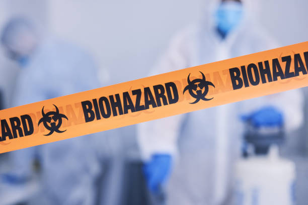 Professional Biohazard Cleanup technician working in Greenvale, NY